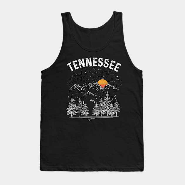 Vintage Retro Tennessee State Tank Top by DanYoungOfficial